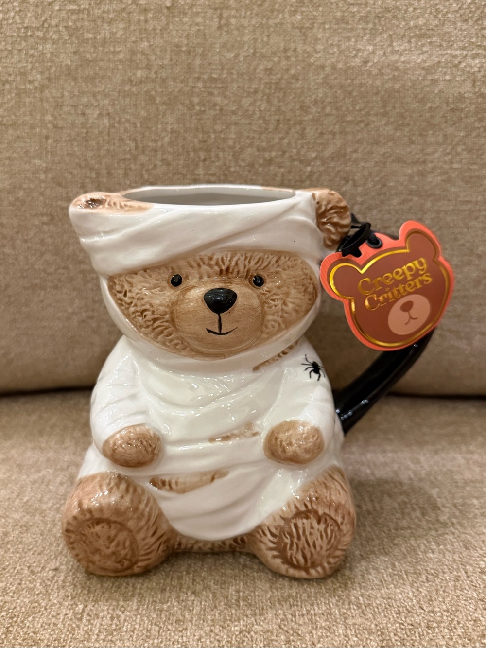 Teddy Bear Mummy Zombie Halloween Fall Mug Creepy Critters Brand New Never Used
